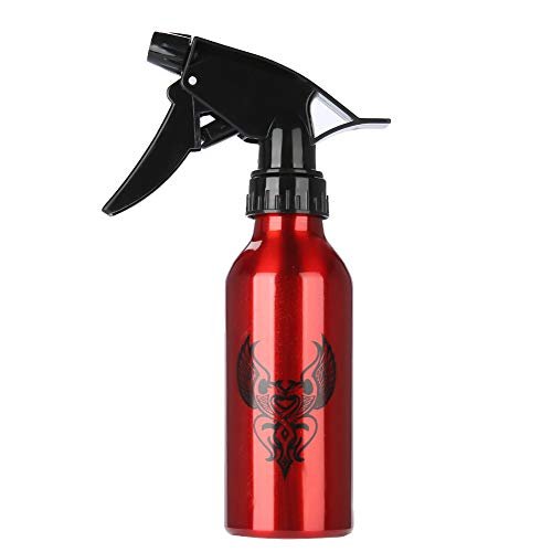 Bottiglia spray per tatuaggi 250ml, bottiglia di alluminio Spray da tatuaggio Bottiglia spray da atomizzatore per parrucchieri(Rot)