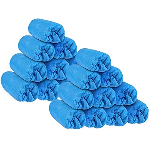 Copriscarpe monouso - Copriscarpe antiscivolo CPE per uso domestico e commerciale - Colore blu