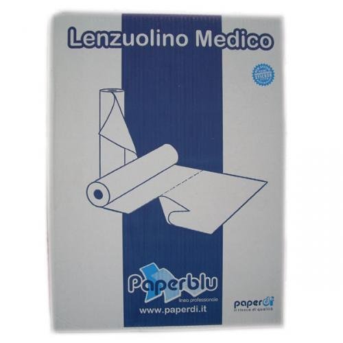 Farmac Zabban 2200770000 Rotoli per Lettino, Rulli in Carta, 70 m x 60 cm a Doppio Velo, 6 Pezzi, Bianco