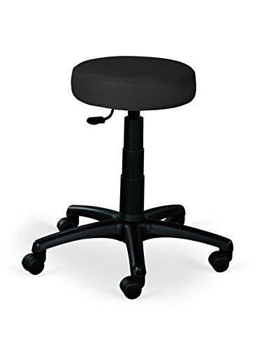 Habys Beta Massage beauty Therapy sgabello regolabile in altezza, con ruote, nero