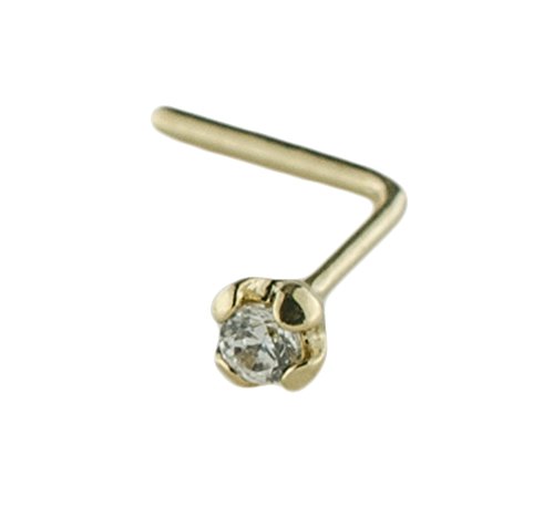PIERCINGLINE Piercing Orecchio A Mano Di Fatima In Oro 750 (18kt), Con Cristalli E Sfera A Vite, Colori Assortiti (oro Giallo, Rosa, Bianco)