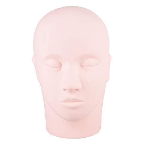 Pratica Head - gomma Practice Head, Tatuaggio Cosmetologia 3D sopracciglio del labbro falso pelle di pratica del Mannequin Doll testa del fronte for il silicone della pelle Makeup Training 1 Pc