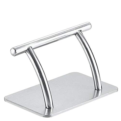 Supporto per piedi poggiapiedi, poggiapiedi, poggiapiedi, poggiapiedi, per parrucchieri, bellezza, tatuaggi, 30 x 19 x 20 cm (argento)