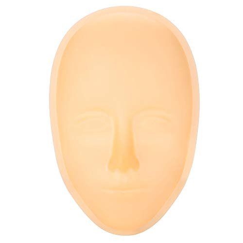 Testa 3D in silicone, pelle sintetica per esercitarsi a tatuare sopracciglia, morbida e spessa, per tatuaggi manuali semipermanenti