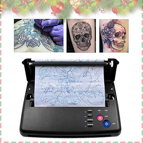 TOPQSC Tatuaggio Trasferimento Transfer Machine Stampante tattoo stencil machine per tatuaggi Disegno Stampante Termica Stampante per Copiatrice per Trasferimento di Tatuaggi,Kit Tatuaggio Artista (N)