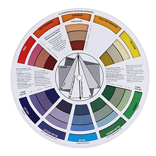 Tattoo Color Wheel, Color Wheel Color Mix Guide, Tattoo Pigment Mix Color Guide Chart Forniture per tatuaggi per pittura Permanent Sopracciglio Labbra Body Art Tattoo